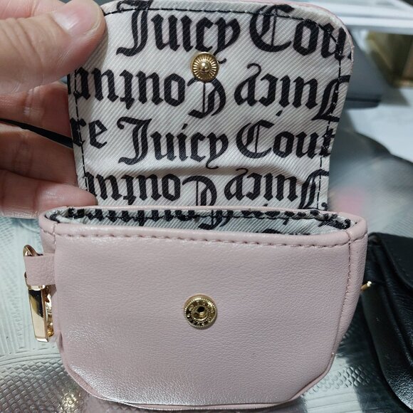 Juicy Couture Mini Heart Clip On Bag Coin Purse Mini Wallet 2 Colors to Choose - Picture 8 of 9
